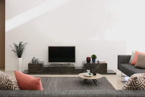 ชุดวางทีวีหินอ่อนสีดำสไตล์อิตาลี Updecors รุ่น UP-015 รูปทรงสี่เหลี่ยมแบบต่อชิ้น  ฐานวางทีวีหินอ่อนรูปทรงไม่สม่ำเสมอ - Product Image 3