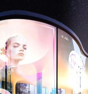 Durable Holographic <b>Mesh</b> Projection Screen For Outdoor Event - Product Image 4