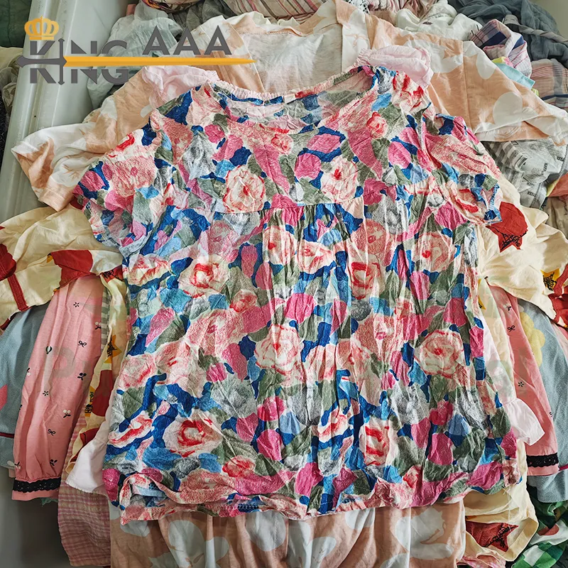 Pijamas coreanos ropa de dormir de algodón ropa de mujer usada balas de ropa Reino Unido Japón ropa usada balas al por mayor