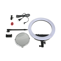 Anneau lumineux LED de haute qualité pour appareil photo DSLR, appareil photo vidéo circulaire de 18 pouces avec support de lumière