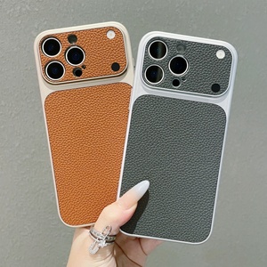 Custodia per Telefono in Pelle PU alla Moda per <span class=keywords><strong>iPhone</strong></span> 17 <span class=keywords><strong>12</strong></span> 13 14 15 16 <span class=keywords><strong>Pro</strong></span> <span class=keywords><strong>Max</strong></span> <span class=keywords><strong>con</strong></span> Protezione <span class=keywords><strong>Fotocamera</strong></span>, Pulsante Touch e <span class=keywords><strong>Cover</strong></span> Posteriore Antiurto - Product Image 4