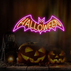 Enseigne au néon d'Halloween pour bar à la maison et café IP65 Source <span class=keywords><strong>de</strong></span> lumière LED Trick Treat Décoration murale suspendue pour porche et porte d'entrée - Product Image 6
