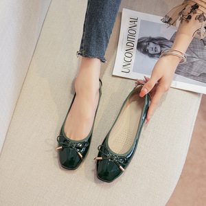 Nouveau <span class=keywords><strong>2023</strong></span> cône chaussures fond souple semelle à talons bas loisirs arc confort doux ballerine chaussures replier plat femmes chaussures - Product Image 4