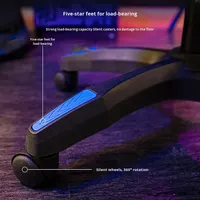 Chaise d'ordinateur en cuir, bureau à domicile, dortoir, jeu, e-sport, dossier inclinable, pivotante, réglable, compétitive, base 949 5 étoiles