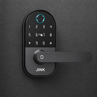 JINK Kapı Kilidi H34 Matter WiFi Akıllı Kapı Kilidi Parmak İzi Şifreli Uygulama Kontrollü Anahtarsız Giriş Kilidi