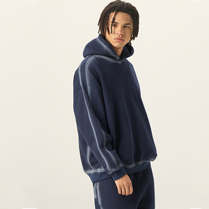 Ensemble sweat à capuche et pantalon de survêtement vierge avec logo personnalisé 2025 <span class=keywords><strong>vêtements</strong></span> d'hiver <span class=keywords><strong>pour</strong></span> hommes <span class=keywords><strong>vêtements</strong></span> de rue ensemble de pantalons et sweat à capuche <span class=keywords><strong>vêtements</strong></span> <span class=keywords><strong>pour</strong></span> hommes pull-over - Product Image 2