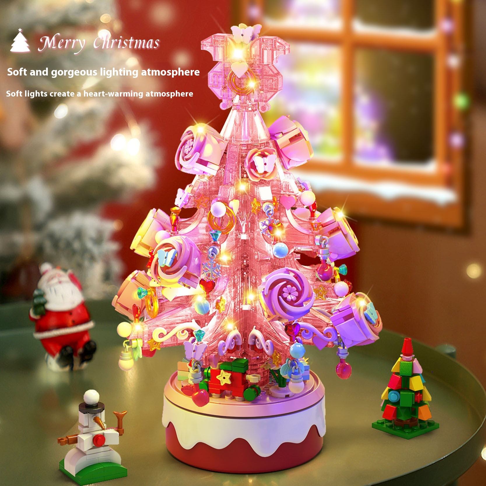 Lele Brothers 9017-18 Christmas Tree Lighting Music Box