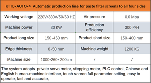 High-Speed Automated Manufacturing <strong>Cell</strong> for Applying and Sealing Border Strips to Square Filter Cores From Wenzhou China - Product Image 4