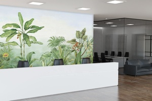 Bella tropicale verde grande albero foresta paesaggio parete <span class=keywords><strong>carta</strong></span> <span class=keywords><strong>da</strong></span> <span class=keywords><strong>parati</strong></span> <span class=keywords><strong>con</strong></span> negozi al dettaglio <span class=keywords><strong>carta</strong></span> murale murale stanza commerciale - Product Image 5
