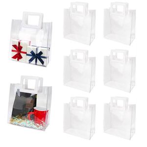 Custom Pvc Tote <b>Bag</b> Bulk Clear Gift <b>Bags</b> With Handle for Party Favor Wedding - Product Image 1