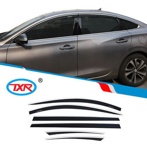 Accesorios TXR, viseras automáticas, ventana negra con Deflector <span class=keywords><strong>de</strong></span> acero inoxidable, <span class=keywords><strong>Protector</strong></span> solar para <span class=keywords><strong>lluvia</strong></span> para Changan EADO PLUS 2018-2023 - Product Image 5