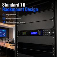 Processeur audio LA204 Pro, équipement audio professionnel 2 entrées 4 sorties, processeur numérique pour la gestion des enceintes