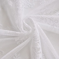 Cortinas Traslúcidas de Lujo a Medida con Pliegues Puntiagudos, Encaje Blanco Floral, para Hoteles Boutique, Tratamientos de Ventanas de Grado Comercial