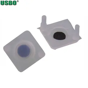 Interruptor táctil de silicona silencioso para auriculares, 10x10x4mm, novedad, venta al por mayor