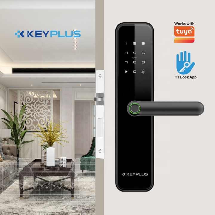 Keyplus Keyplus Biometric Ttlock 5.0 Bluetooth Electric Door Locks System ...