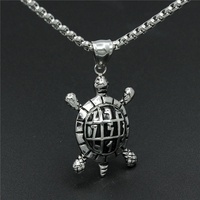 Tortue Design 316 L En Acier Inoxydable Mignon 3D Animal Pendentifs Colliers Pour Femmes Hommes Usine Directement colliers en acier inoxydable