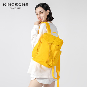 Kingsons Casual <b>Backpack</b> Yellow Water Resistant College <b>Student</b> Schoolbag Female Outdoor Travel <b>Backpack</b> - Product Image 1