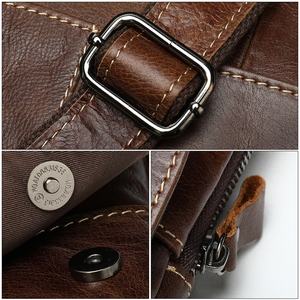 Bán Buôn Giản Dị Cổ Điển Chính Hãng Người Đàn Ông Da Của Crossbody Messenger Túi Có Thể Điều Chỉnh Dây Đeo Flap Vai Satchel Túi Mềm Cho Nam Giới - Product Image 5