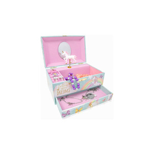 Unicorn Musical Jewelry Box for Girls Wooden Music Box