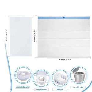 Fundas desechables para asiento de inodoro con almohadillas absorbentes, 60 juegos para viajes y uso doméstico - Product Image 5