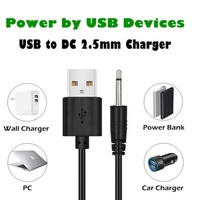 Adaptateur USB vers DC 2.5mm, cordon de charge rapide, mini jack 2.5mm, mono