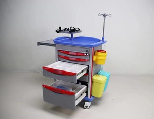 MKR MEDICAL Cadre supérieur de tiroir <span class=keywords><strong>en</strong></span> <span class=keywords><strong>plastique</strong></span> ABS pour hôpital chinois, colonnes <span class=keywords><strong>en</strong></span> alliage d'aluminium, rails <span class=keywords><strong>en</strong></span> acier inoxydable, multifonctionnel d'urgence - Product Image 6