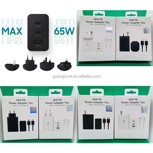 Chargeur Super Rapide USB-C 3 Ports PD <span class=keywords><strong>65W</strong></span> Original EP-T6530 <span class=keywords><strong>Adaptateur</strong></span> <span class=keywords><strong>Secteur</strong></span> PD Type-C <span class=keywords><strong>Trio</strong></span> pour Samsung Galaxy S25 S26 Ultra - Product Image 1