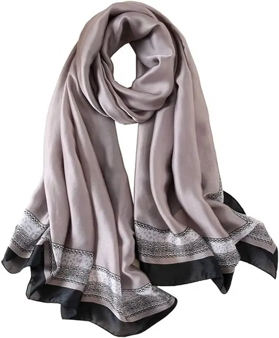 Manufacturer hot sale women outdoor scarves Silk Scarf Silk Fashion Scarves Long Lightweight Shawl Wrap