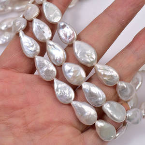 Perlas Keshi Naturales Barrocas de 9-14 mm, Perlas de Agua Dulce con Forma de Gota de Agua, Accesorio de Perlas Semiterminadas, Perlas Sueltas - Product Image 2