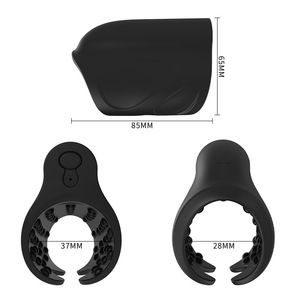 Silicone Vibrating Sleeve PM058 Electric <b>Masturbator</b> For Adult Male Stimulation - Product Image 5