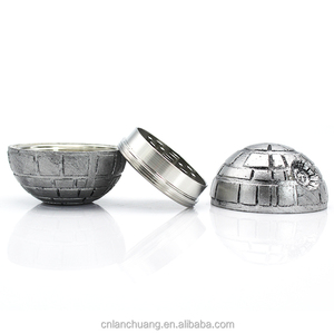 Direct usine, Broyeur et concasseur d'herbes sèches en alliage de zinc, 3 couches, manuel, simple, design Death Star Droid <span class=keywords><strong>BB8</strong></span>, accessoire pour fumeurs - Product Image 6