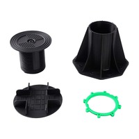 90-1127mm meilleure vente système de piédestal réglable extérieur pour terrasse support de terrasse en plastique carreaux solive de sol