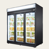 Refroidisseur de boissons commercial à 9 Offre Spéciale Réfrigérateur à porte en verre verticale avec refroidisseur de refroidissement Affichage des boissons en magasin Source d'alimentation électrique