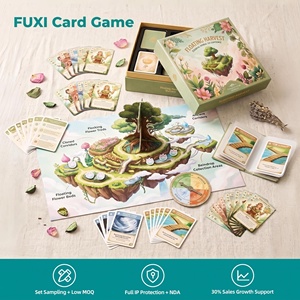 F Nature-inspired Handmade Carrom Board <b>Set</b> Floating Island Map Resource Tokens Adult Tabletop Play Strategy Board Game - Product Image 1