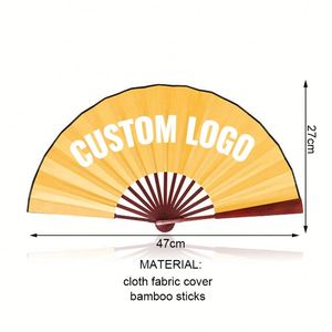 Custom Logo Decorative Fan Folding Handheld Style for Wedding Favors Events Party Celebration and Business Promotion <b>Gifts</b> - Product Image 2