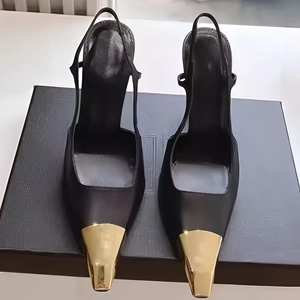 รองเท้าส้นสูงสตรีแบบส้นเข็ม หนังแก้ว ดีไซน์หรูหรา คุณภาพสูง แฟชั่นทันสมัย ด้านข้างโปร่ง ระยิบระยับ เหมาะสำหรับงานแต่งงาน งานเลี้ยง และโอกาสพิเศษ - Product Image 4