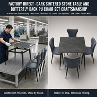 Ensemble de table à manger carrée moderne avec chaises rembourrées, plateau en bois gris et blanc, pieds noirs, hauteur réglable, meubles pour la salle à manger