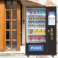 Slimme Kantoor Automatische Vending Machine voor Snacks, Frisdrank, AI Fruitthee, 300-600 Capaciteit, Touchscreen, Cloud Integratie