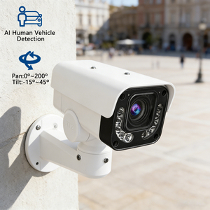 Cámara de Seguridad Exterior 4K con Zoom Óptico 5X, 8MP, PTZ, IP PoE, Audio, IP66, Visión Nocturna de Largo Alcance, Detección Inteligente por IA - Product Image 1