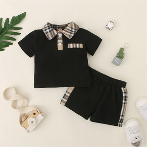 Ensemble de vêtements d'été pour garçons, haut en coton décontracté, Short pour enfant en bas âge, vêtements pour enfants, manches courtes, tenue pour bébé garçon - Product Image 4