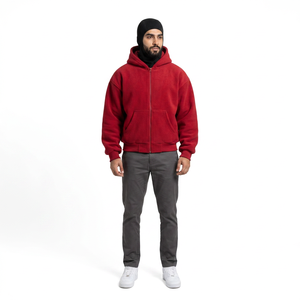 Nouveauté 2026 – Cagoule à fermeture éclair personnalisable avec logo – Sweat à capuche streetwear homme de haute qualité pour l'extérieur en hiver - Product Image 1
