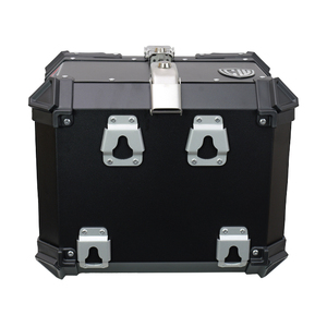 WEIDUN 45L negro motocicleta cola caja superior aleación de aluminio gran maletero trasero bolsa de transporte motocicleta <span class=keywords><strong>maleta</strong></span> para la entrega - Product Image 5