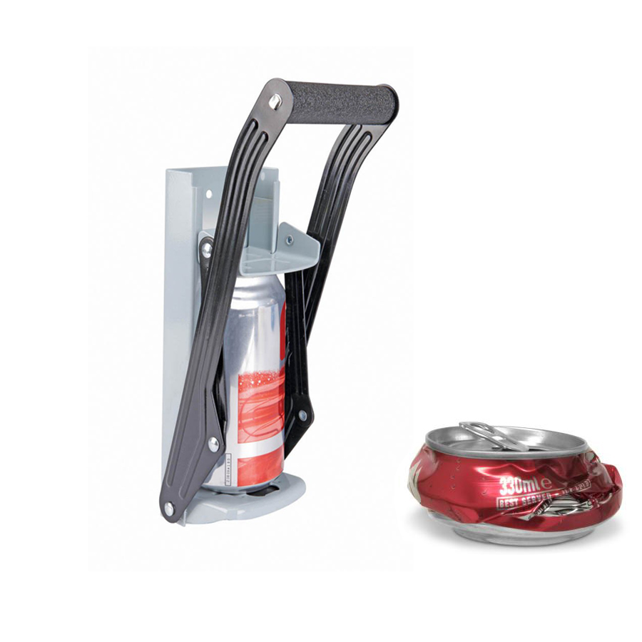 Сверхпрочная настенная металлическая дробилка для алюминиевых банок и бутылок для пива