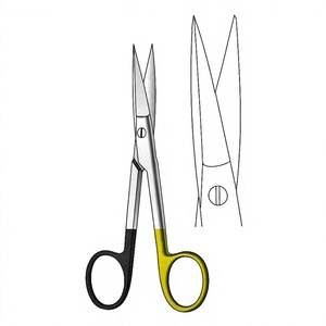 Ciseaux Converse 13,5 cm / 5-1/4 pouces, bords extérieurs droits, semi-affûtés, une lame dentelée, Super Cut TC, chirurgical médical - Product Image 1
