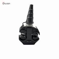 Connecteur à perforation d'isolation (IPC) sans dénudage, 4 ports, étanche PA66 pour câble aérien assemblé ABC basse tension (LV) OEM