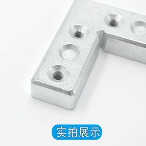 Supports d'angle en aluminium à 90 degrés, connecteurs de fixation de cadre de porte en alliage de zinc, installation par vis - Product Image 5