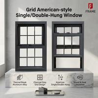 Rejilla Decorativa Vertical Deslizante de Aluminio para Ventanas, Opción de Rejilla Divisoria para Villas Americanas Clásicas, Compras B2B