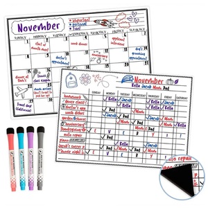 Tableau blanc magnétique effaçable à sec personnalisé pour réfrigérateur, feuille flexible, aimants pour réfrigérateur, planificateur tableau blanc pour la maison et la <span class=keywords><strong>cuisine</strong></span> - Product Image 5
