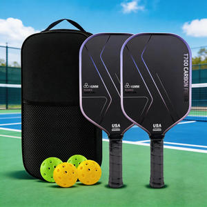 ชุดไม้พาย 2 ชิ้น ได้รับการรับรองจาก USAPA ผลิตจากคาร์บอนไฟเบอร์ T700 สำหรับเล่นพิคเคิลบอล |   แกนรังผึ้งขนาด 16 มม. |   ไม้พาย 2 อัน + ลูกบอล <span class=keywords><strong>4</strong></span> ลูก + กระเป๋าหิ้ว - Product Image 3