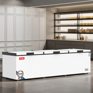Suitable Large Capacity 978L-1292L Liters Three Door Single Temperature Double Compressor <b>Freezer</b> Commercial Supermarkets Family - Product Image 3